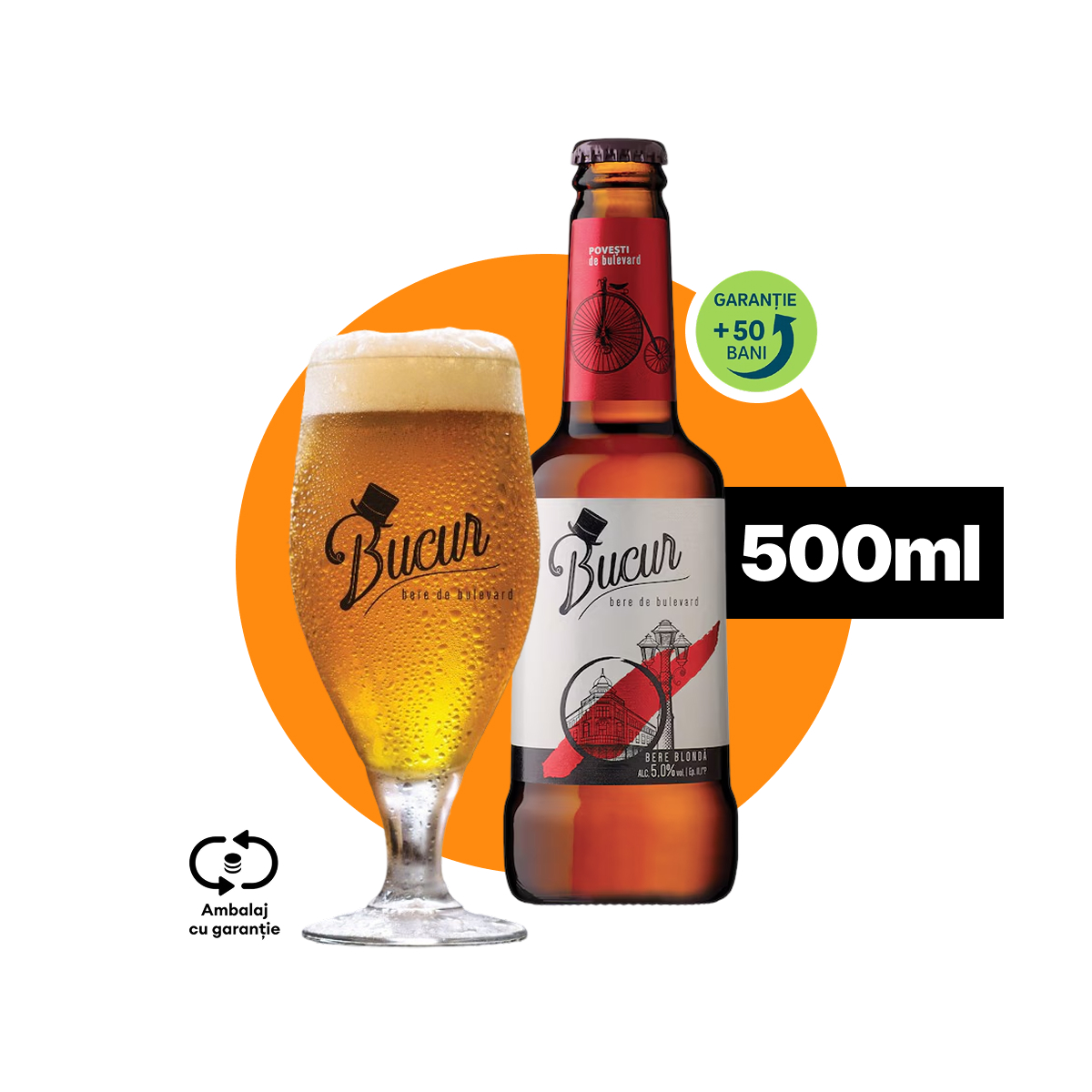 Blondă românească, 5% alcool. Simplă și cinstită.