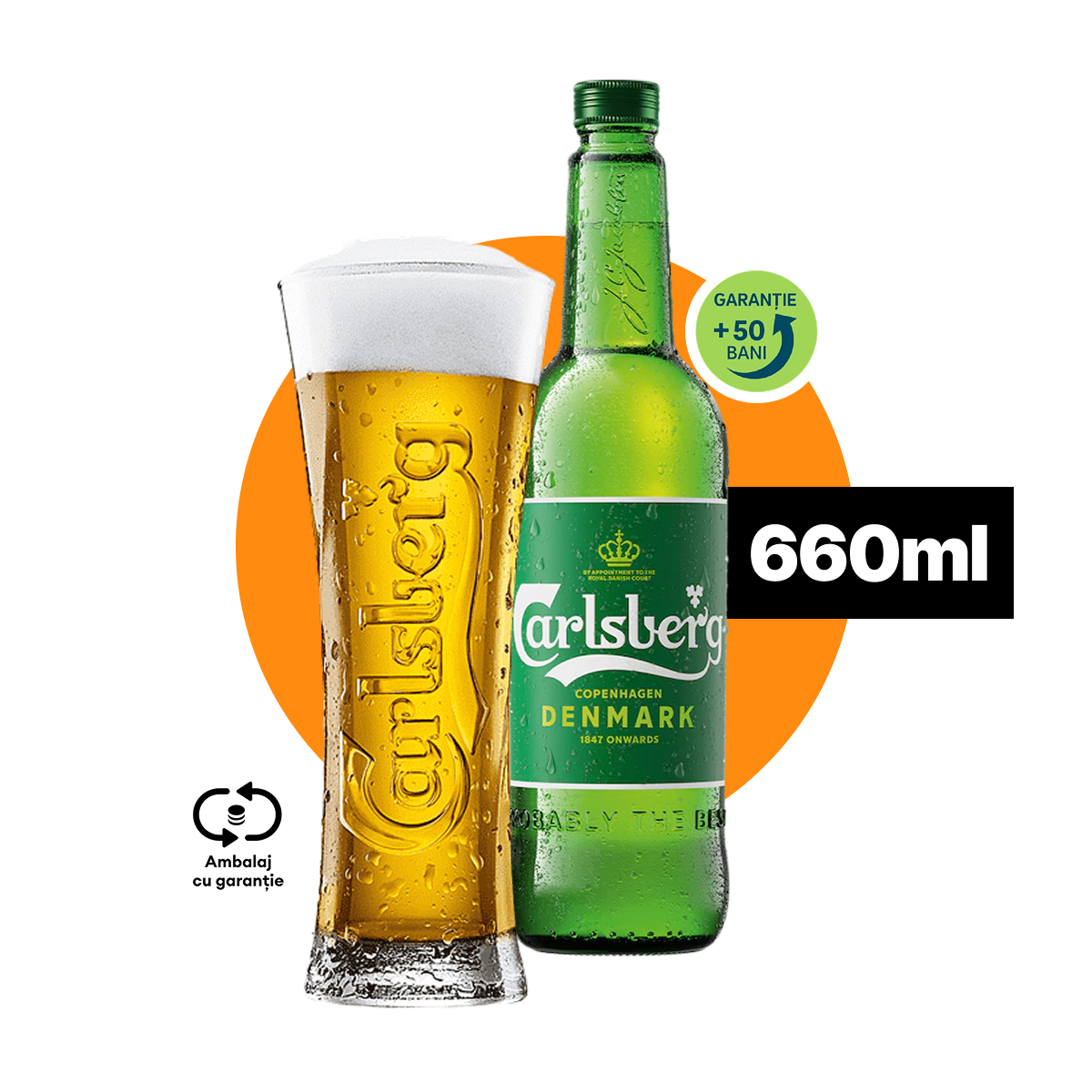 Pils danez, 5,2% alcool, în sticla de povești lungi.