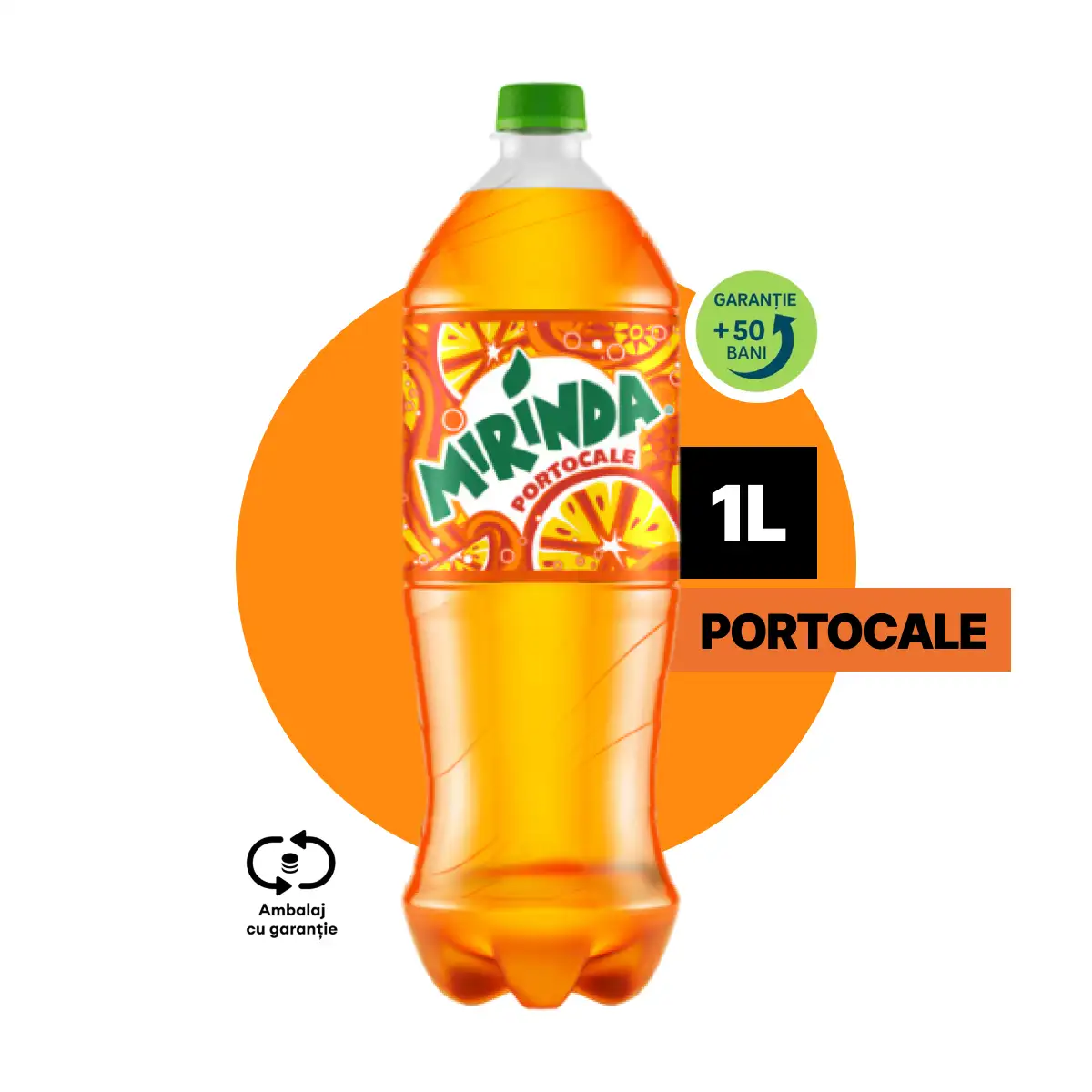 Un litru de Mirinda, rece.
