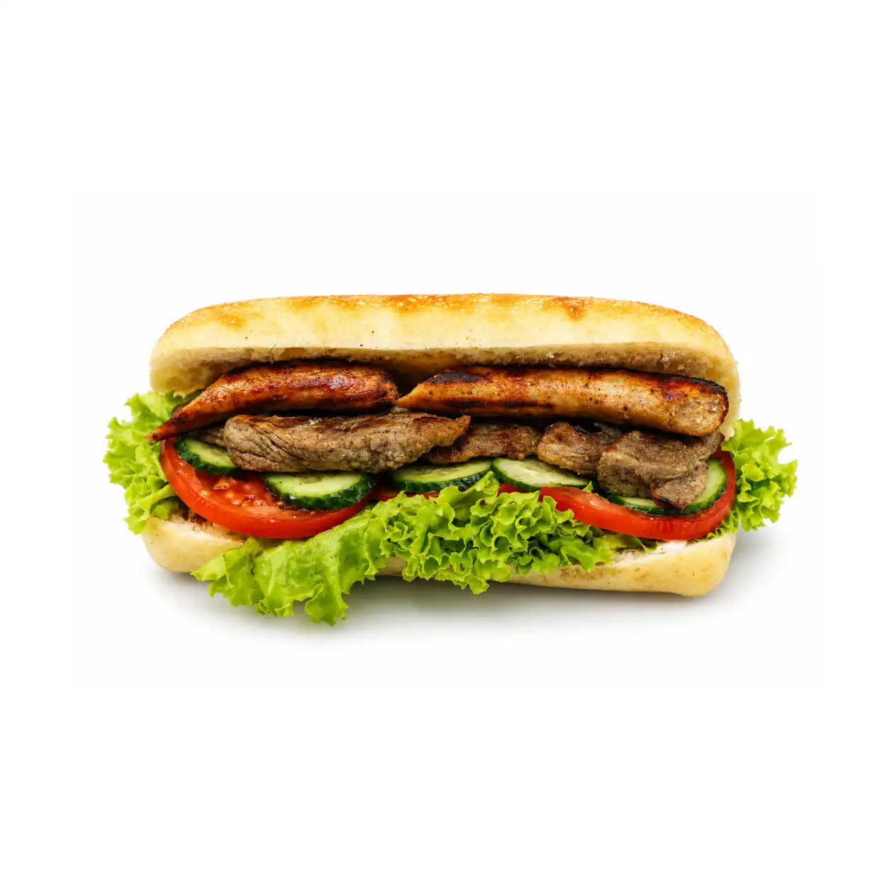 Ceafă și cârnați în aceeași pâine. Nu ne-am hotărât. Nici tu nu trebuie.