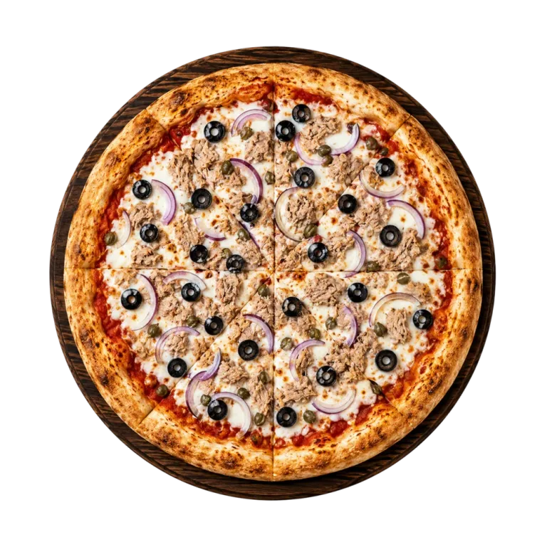 Pizza pizza tonno e cipolla